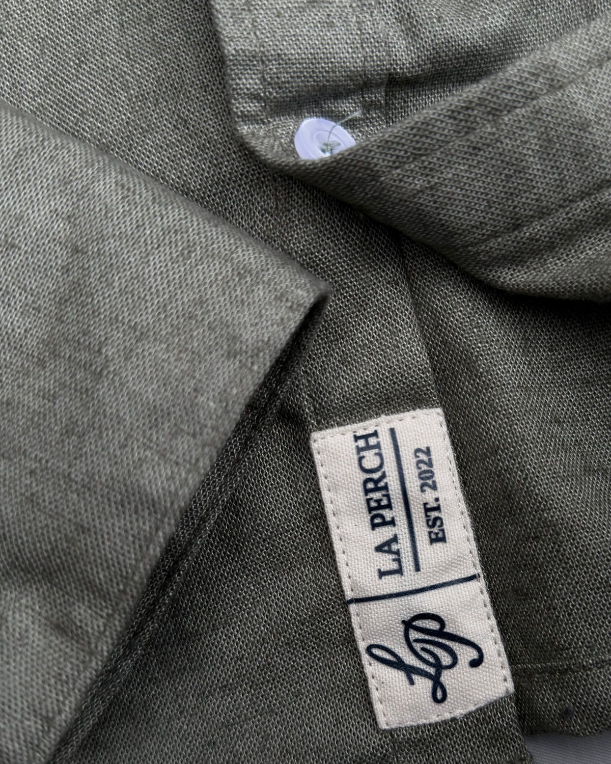 LINEN SHIRT - OLIVE GREEN