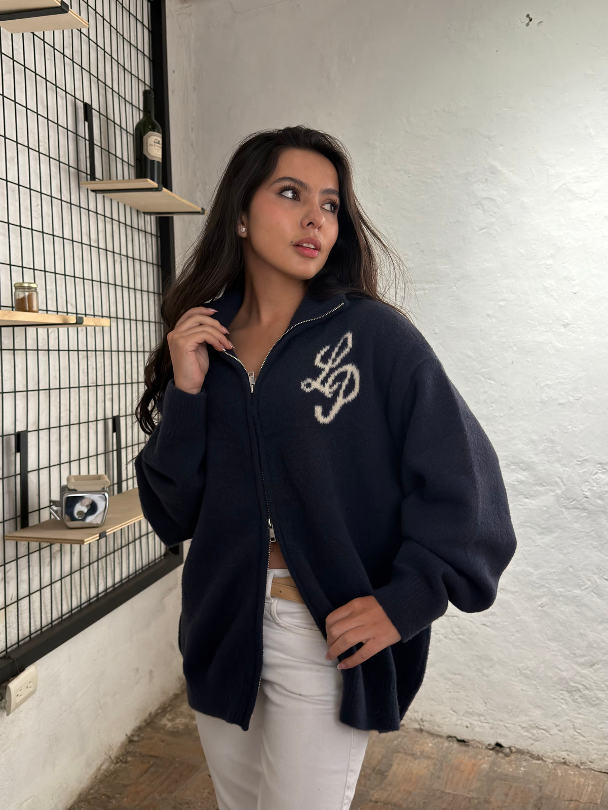 KNITTED SWEATER BLUE