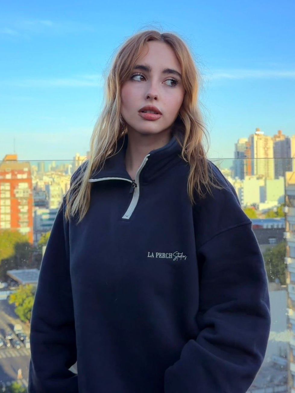 HOODIE ZIP 3/4