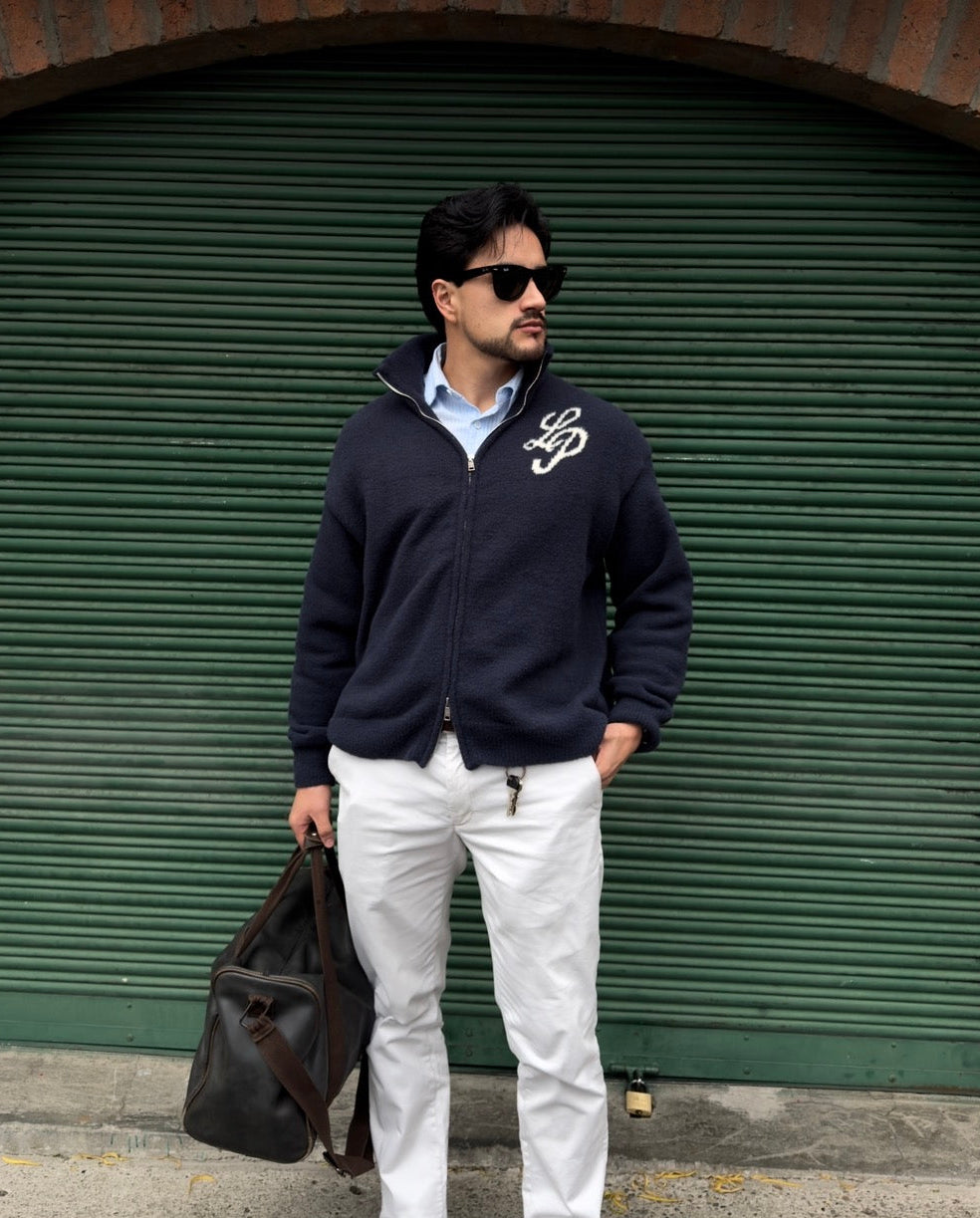 KNITTED SWEATER BLUE
