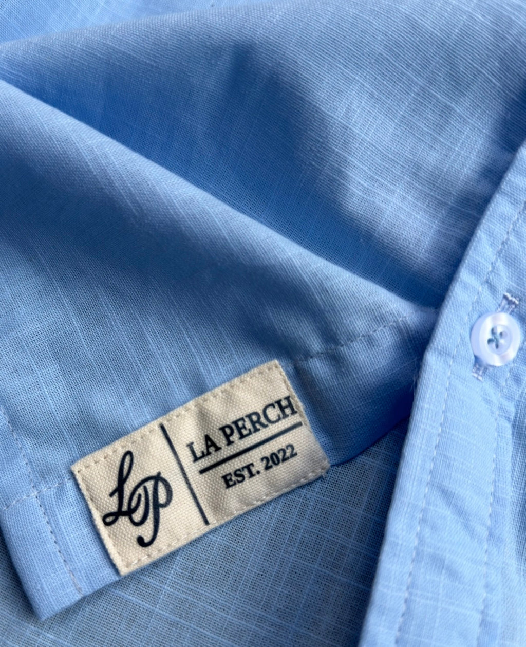 LINEN SHIRT - SKY BLUE