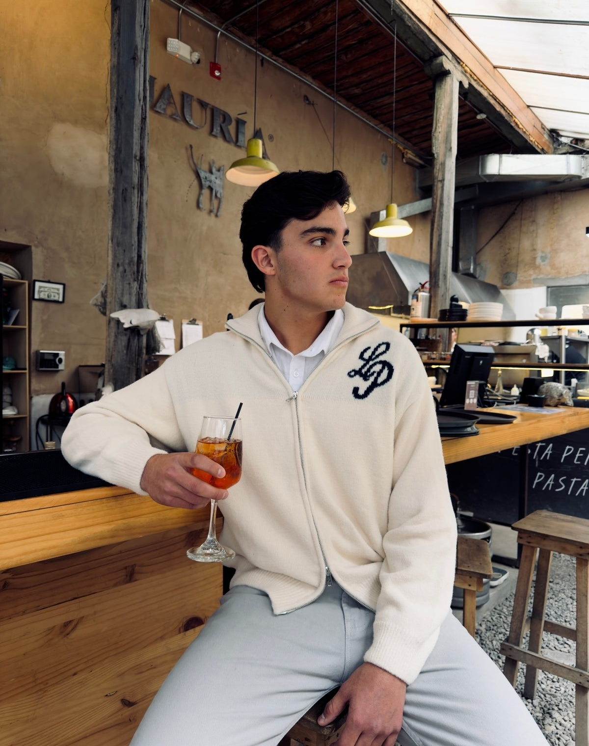 KNITTED SWEATER HAVANA BROWN
