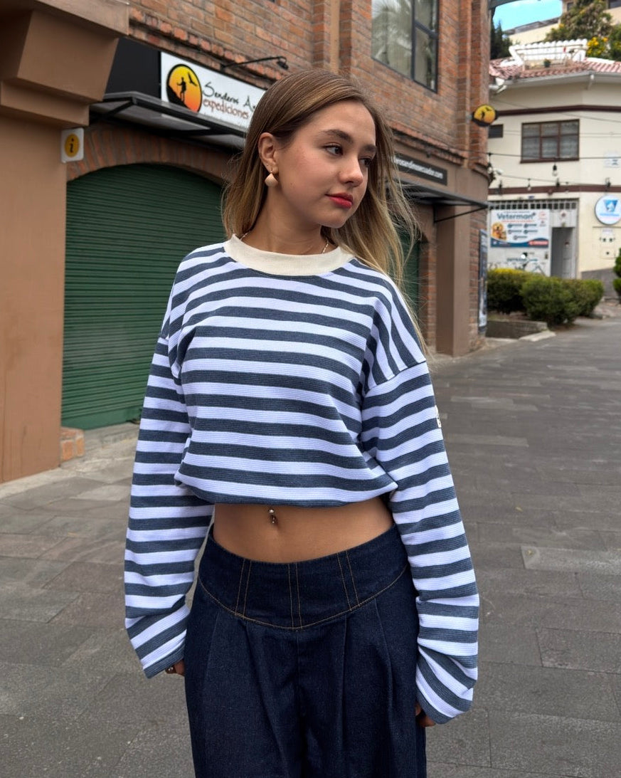 LONG SLEEVE BICOLOR